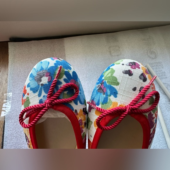 French Sole Floral Ballet Flat in Canvas * Like NEW * in US 6/36.5 Made in Spain - Picture 4 of 10